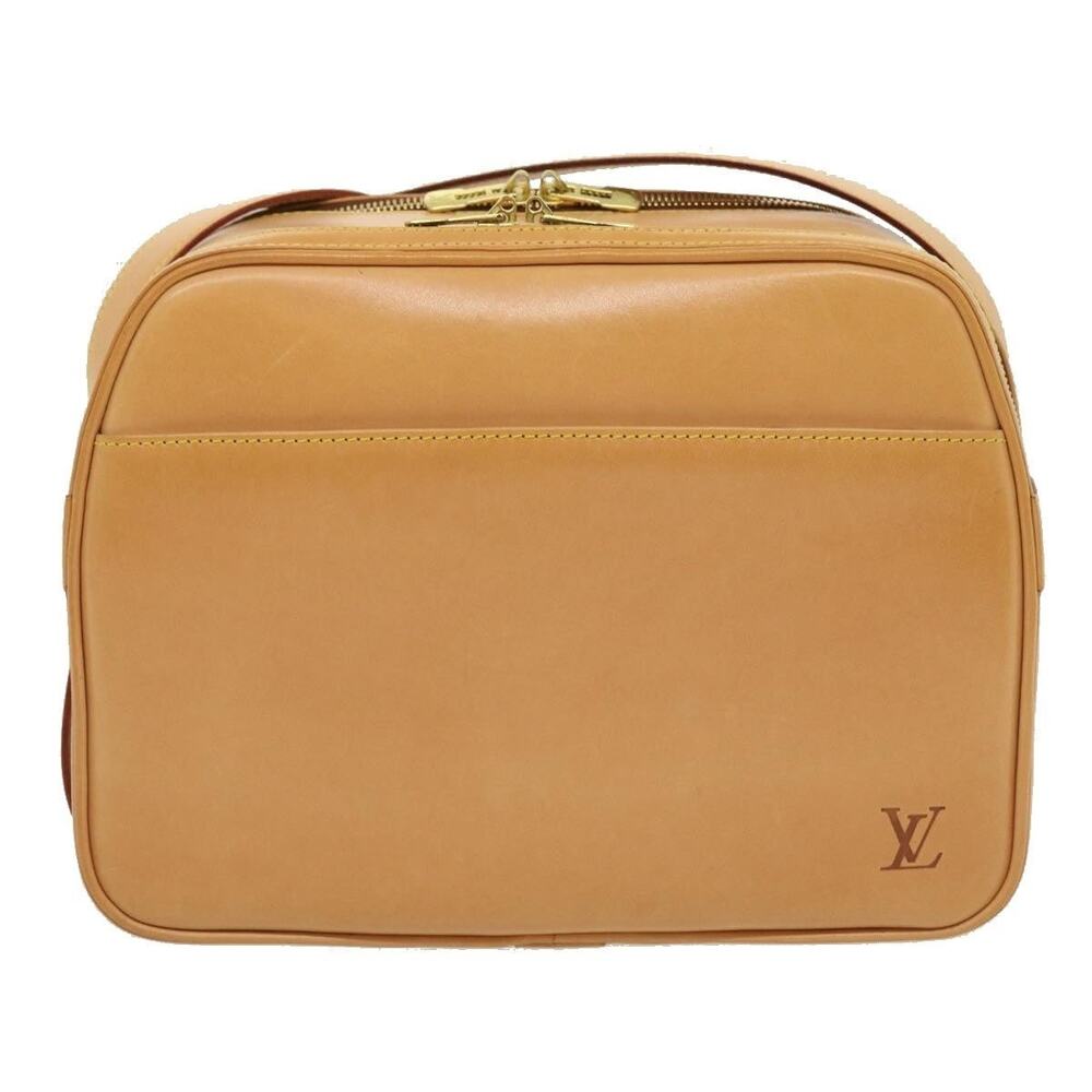 Louis Vuitton Nomad Leather Reporter PM Shoulder Bag Spo Beige